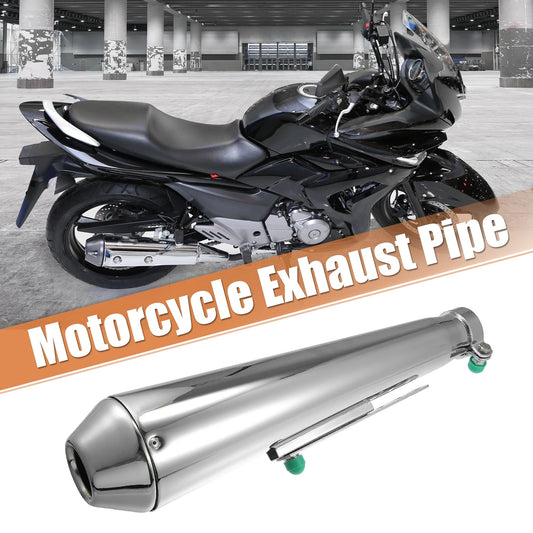 1pcs Exhaust 1.42'' Inlet Muffler Pipe Chrome for Motorcycle