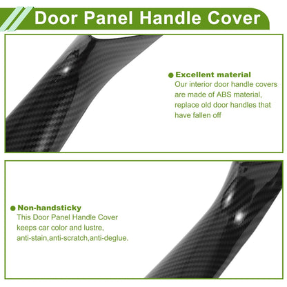 Door Panel Handle Pull Trim Cover for BMW 5 Series (2017-2022) Carbon Black
