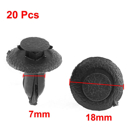 18mm x 7mm Plastic Ceiling Rear Buckle Clips for Mazda