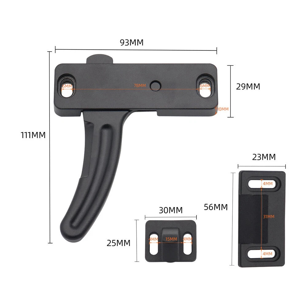 Left Hand Screen Window Door Latch Handle Kit for RV Camper Motorhome Trailer