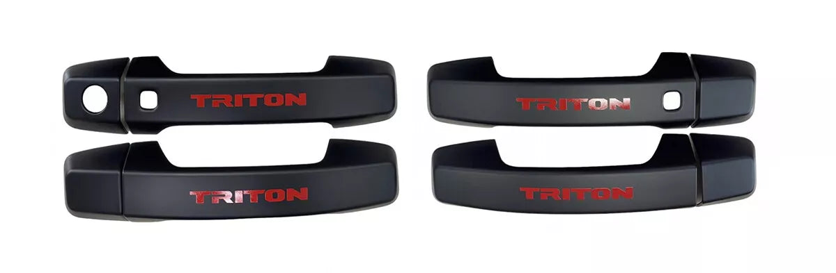 4 Door Catch Handle Covers Matte Black for Mitsubishi L200 Triton (2024-2025)