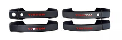 4 Door Catch Handle Covers Matte Black for Mitsubishi L200 Triton (2024-2025)