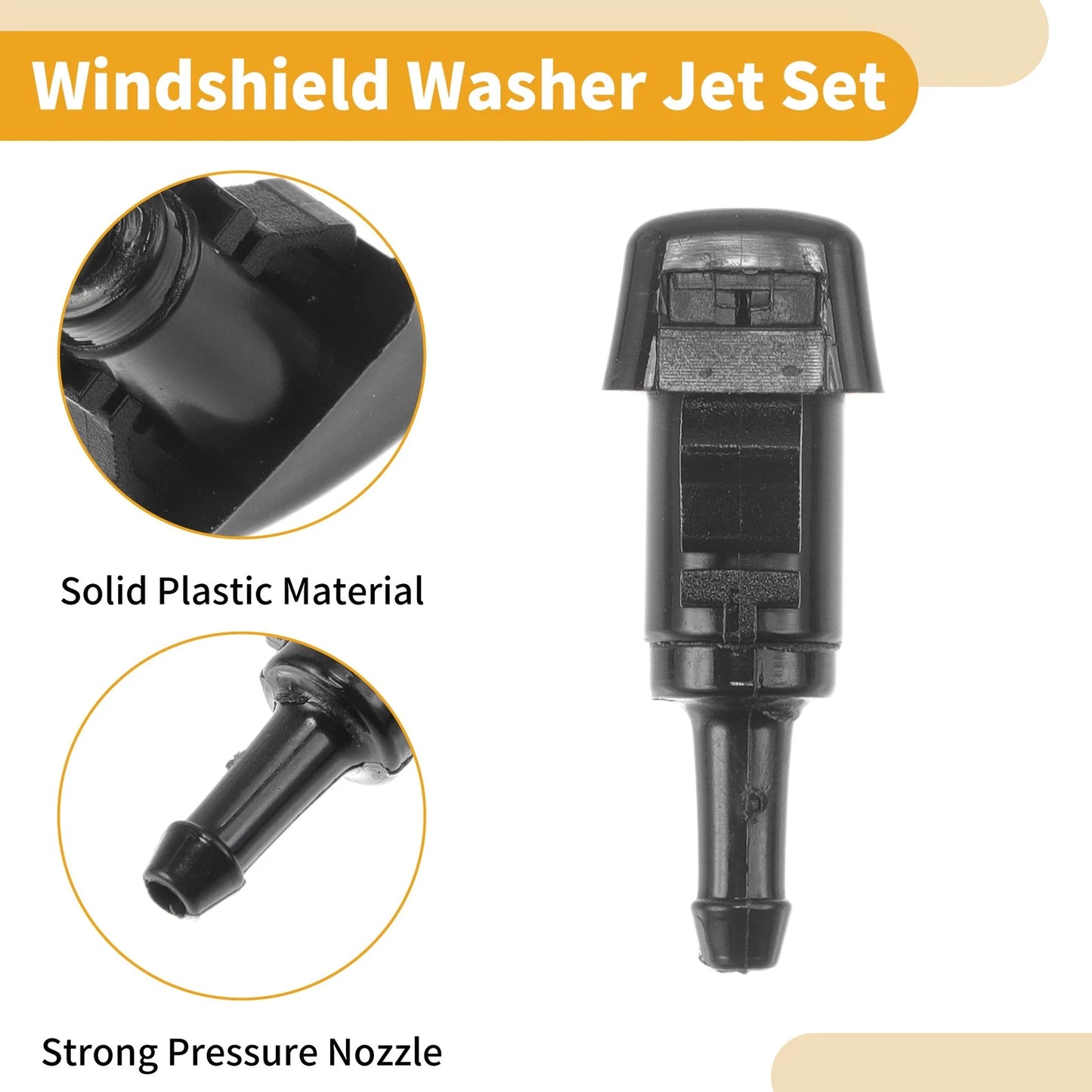 Windshield Washer Nozzle Kit for Chrysler 300 with Fluid Hose