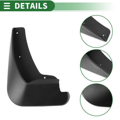 Mud Flaps Splash Guards for Ford Fiesta Saloon (2013-2018)