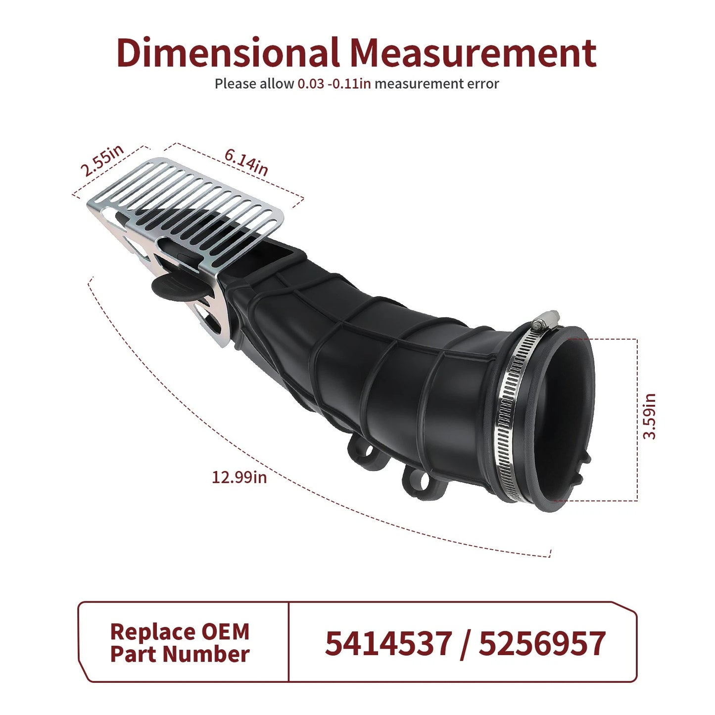 Air Outlet Clutch Hose for Polaris RZR XP 1000 (2014–2023)