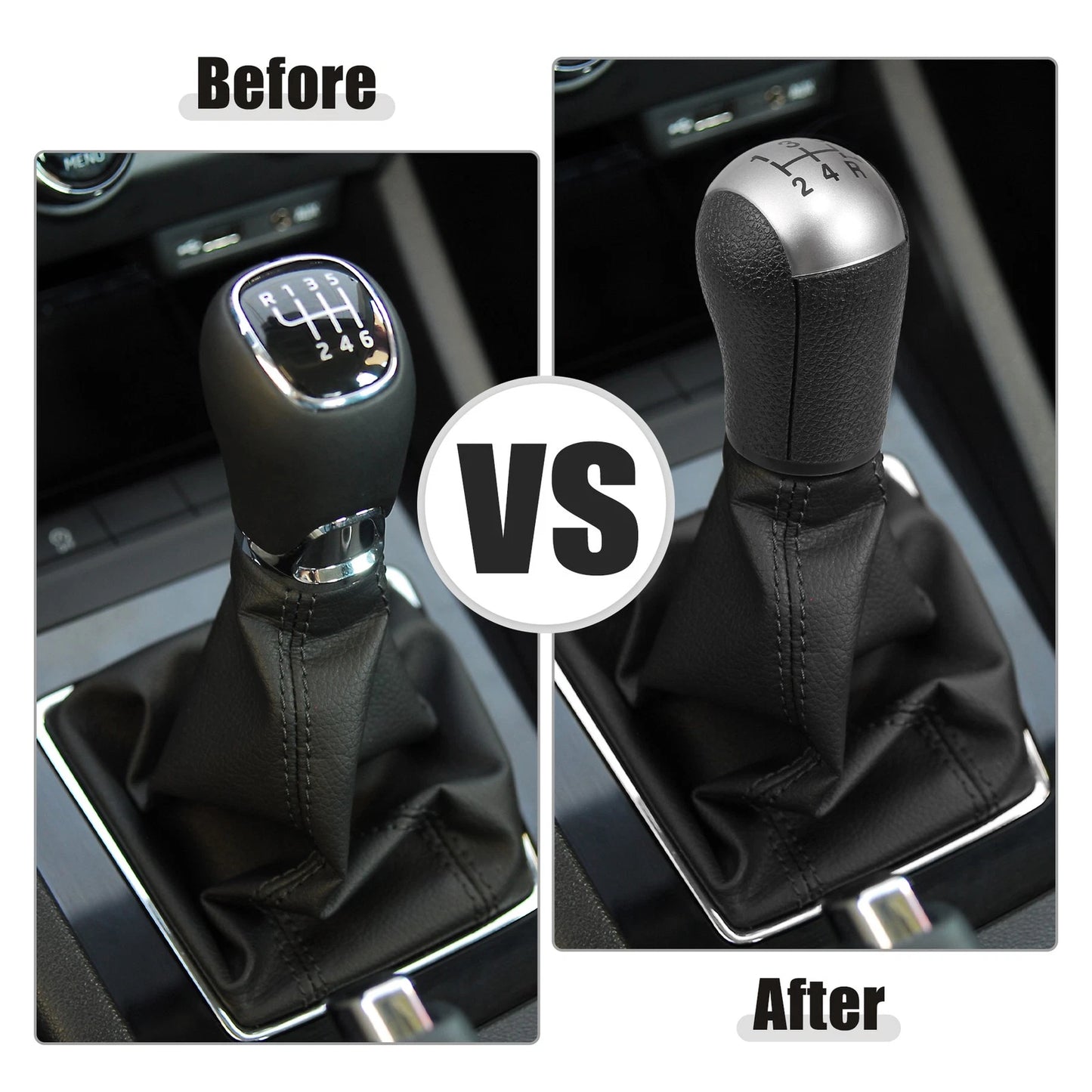 5 Speed Manual Gear Shift Knob with Dust Cover for Ford Focus (2000-2011)