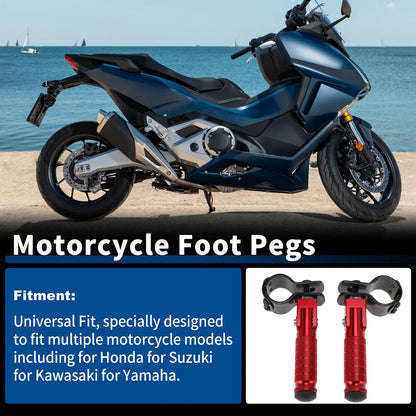 1 Pair Rear Foot Pegs for Honda Suzuki Kawasaki