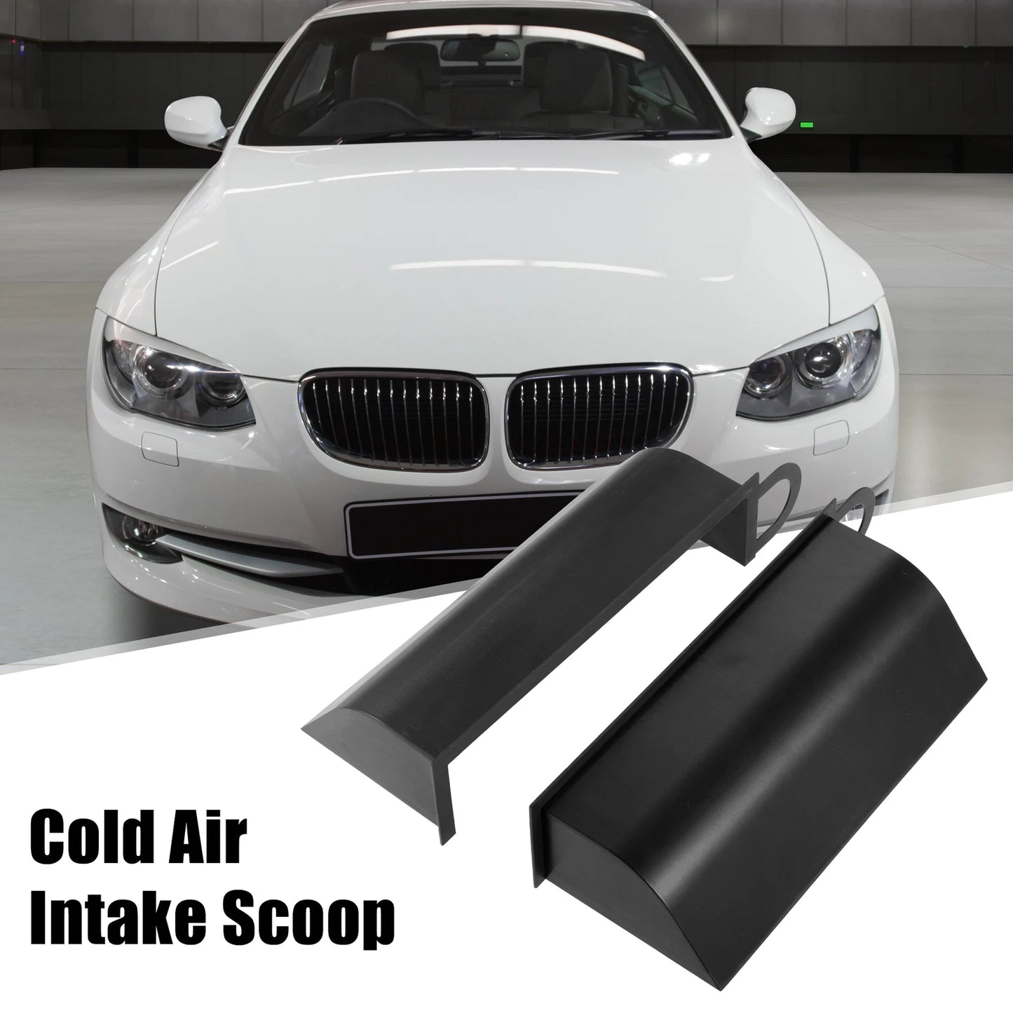 2 x Hood Dynamic Cold Air Intake System Scoop for BMW E90/91/92 (2006-2013)