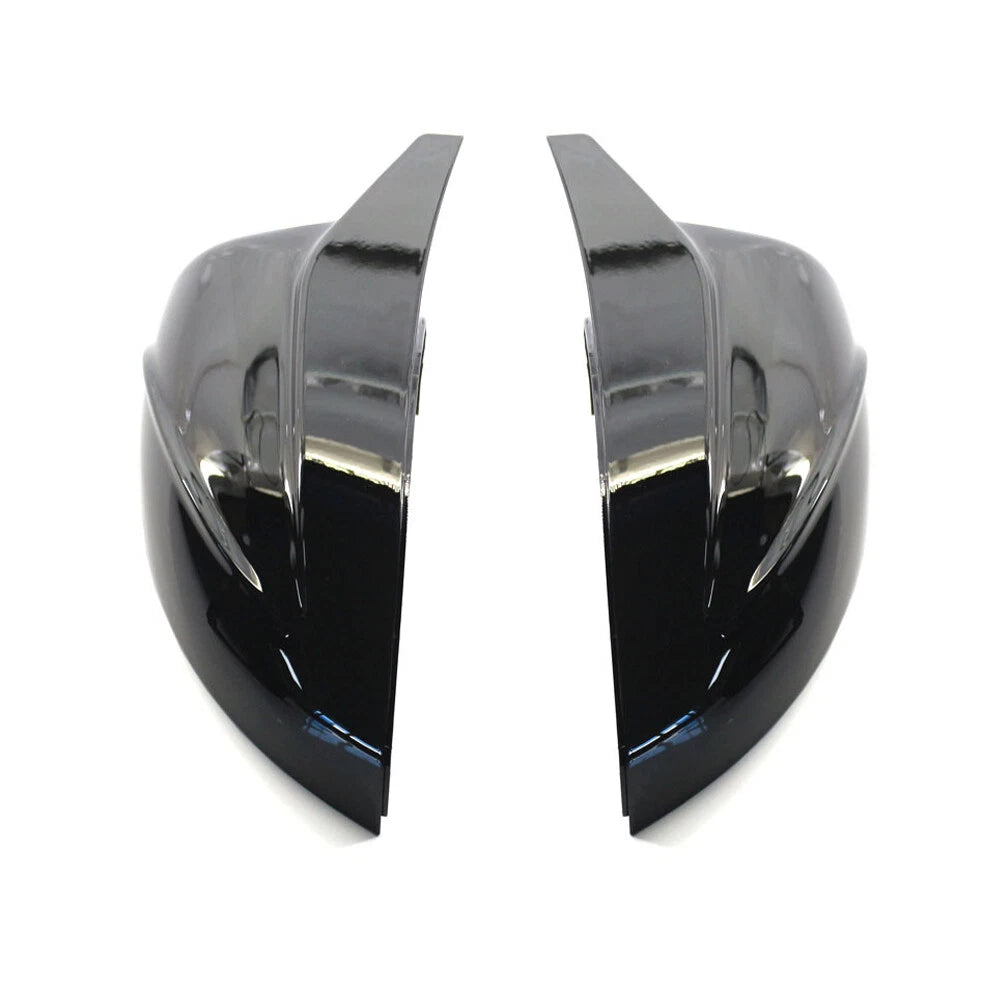 Black Side Mirror Covers w/ Lane Assist for Audi A3/S3/RS3 (2014-2020)