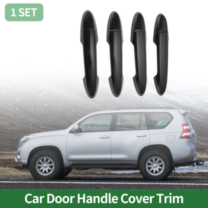 Car Door Handle Cover Trim for Honda Fit Jazz GK5 GP5 (2014-2018) Carbon Fiber