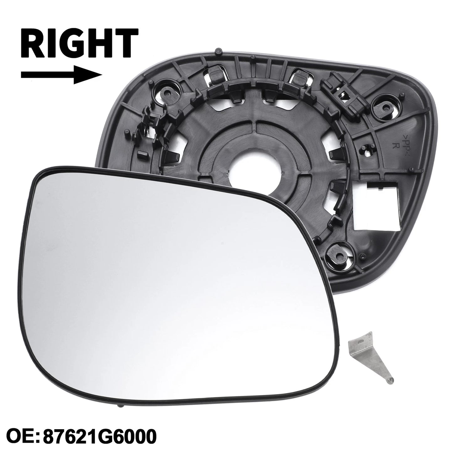 Driver Side Non-Heated Mirror Glass for Kia Picanto (2004-2011)
