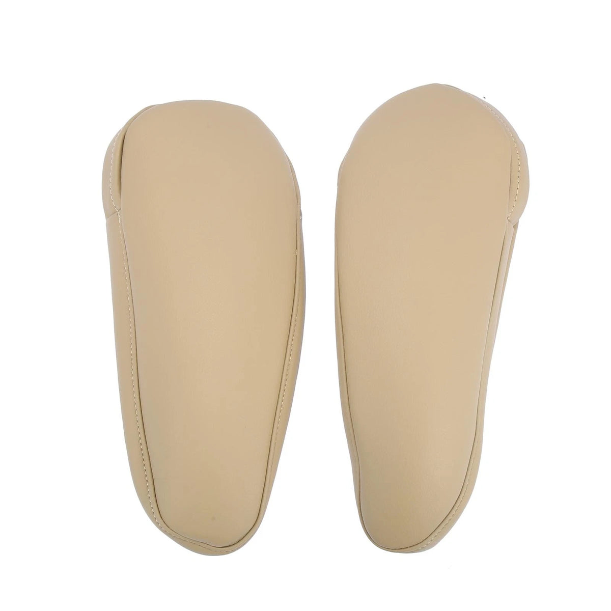 Car Seat Armrest Cover 2 x Microfiber Leather Beige for Toyota Sienna (2011-2018)