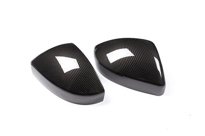 Carbon Style Side Wing Mirror Cover Overlay Fit for Range Rover Evoque 2016-2018
