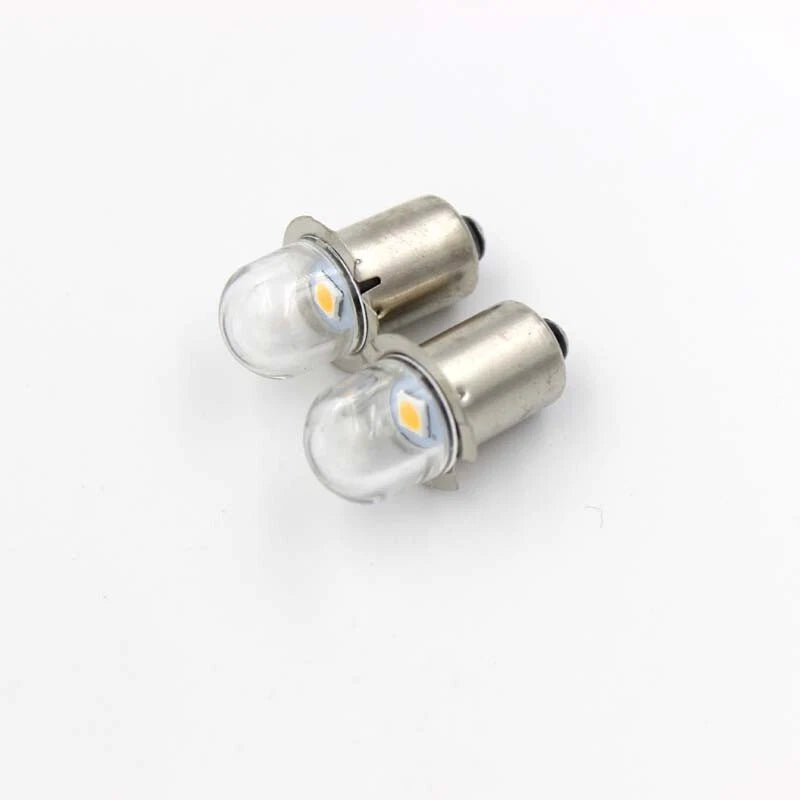 50pcs LED Flashlight Bulb P13.5S Base Torch 1SMD LED Conversion Kit White