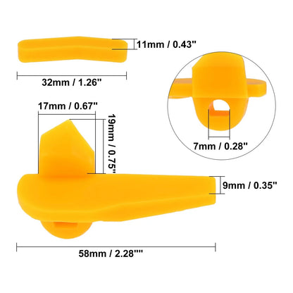 Demount Head Plastic Insert 2.28x0.87x1.02 in for Motorcycle