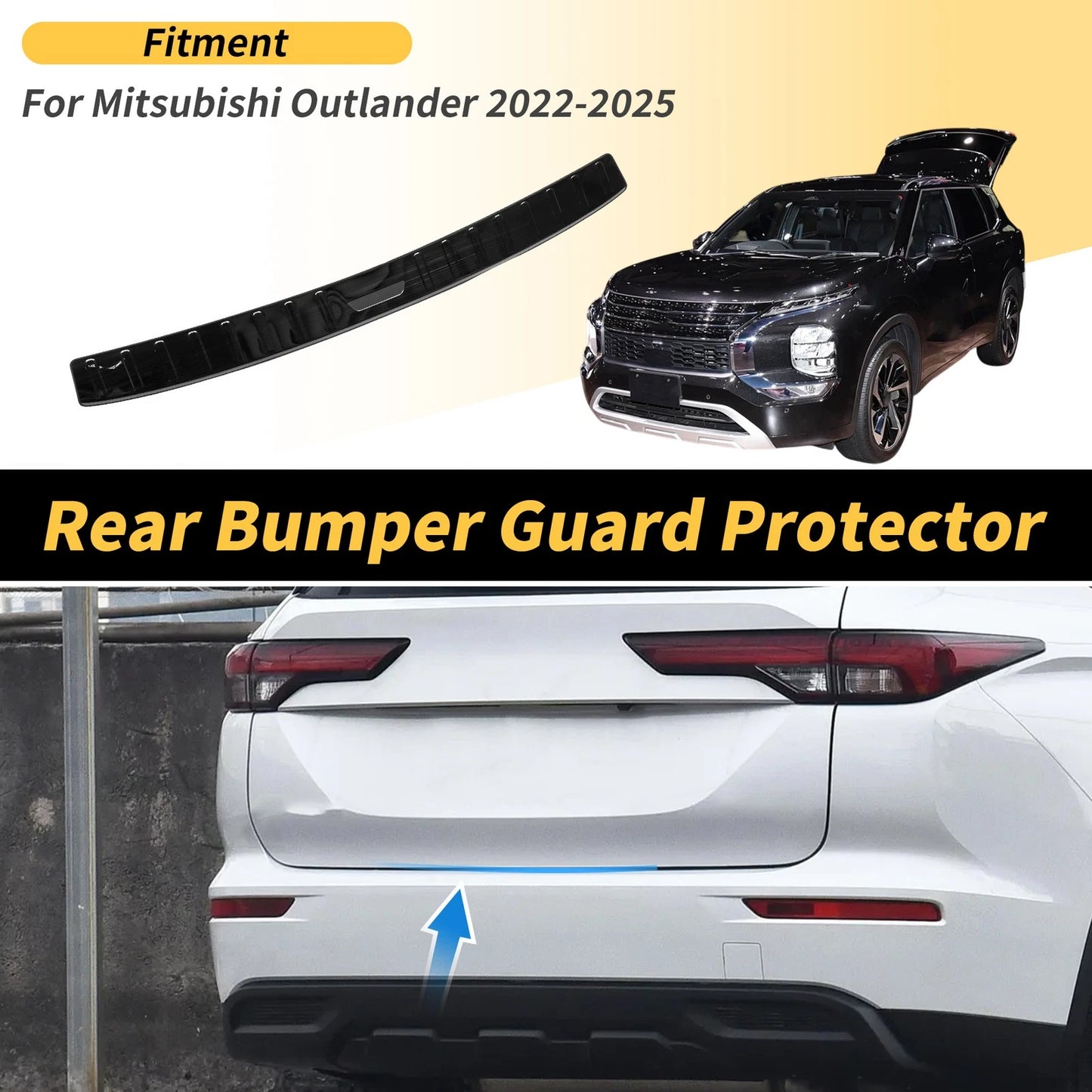 Bumper Guards 1 x Titanium Tone for Mitsubishi Outlander (2022-2025)