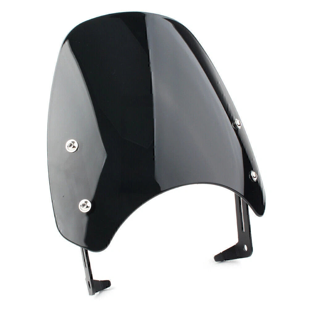 ABS Black Motorcycle Windshield + Bracket for SCRAMBLER 1200 (2019-2021)
