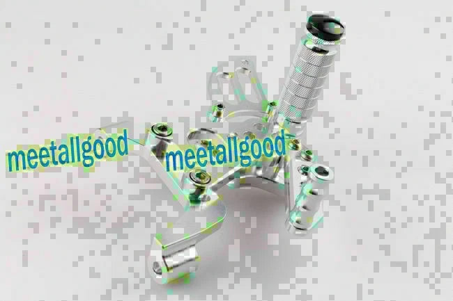 Ducati 1199 Adjustable Rearset Footpegs Silver for Enhanced Race Performance