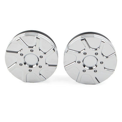 CNC Swingarm Pivot Bolt Covers for Harley V-Rod 2006-2017 ( Chrome)
