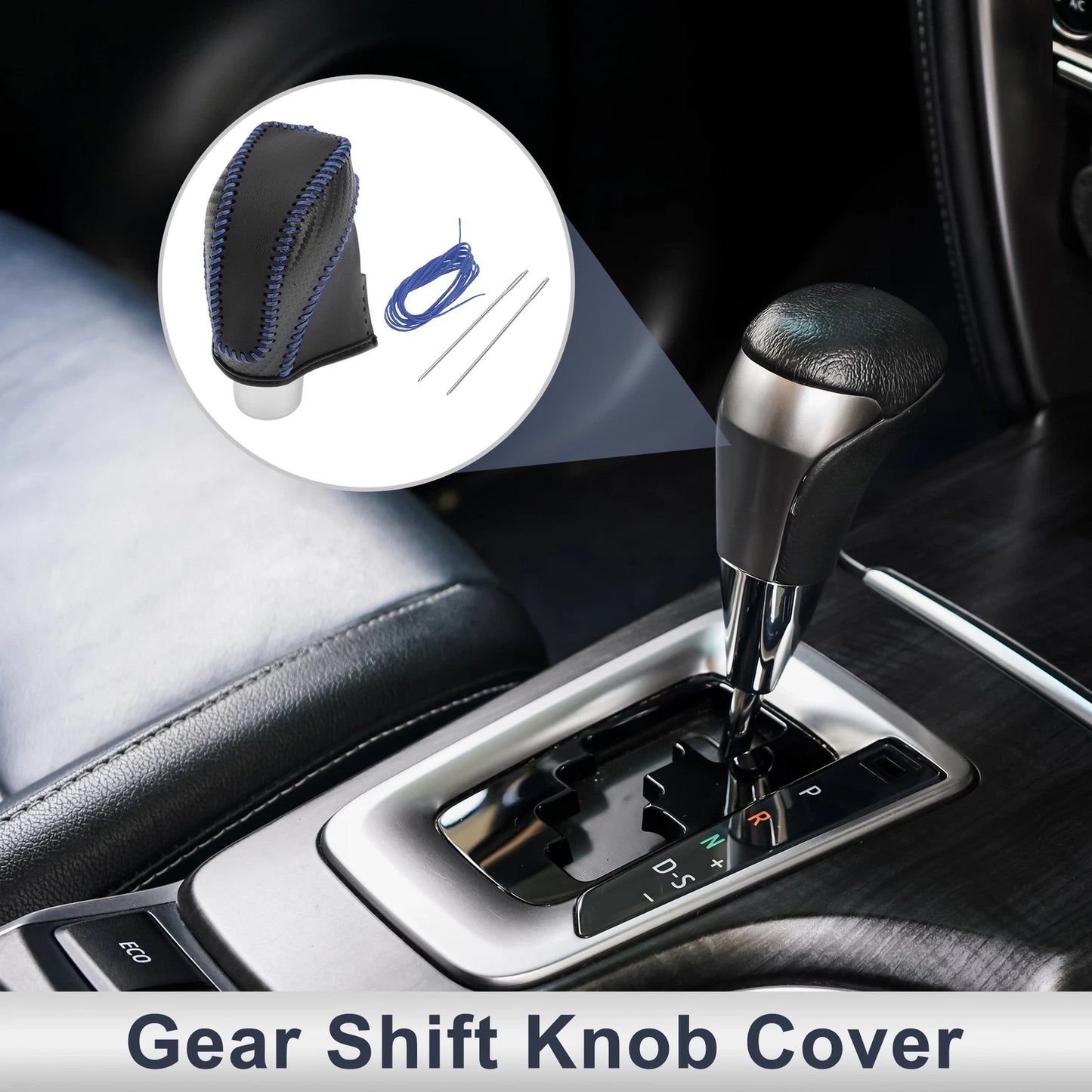 Black Carbon Fiber Gear Shift Knob Cover for Subaru Impreza (2017-2023)