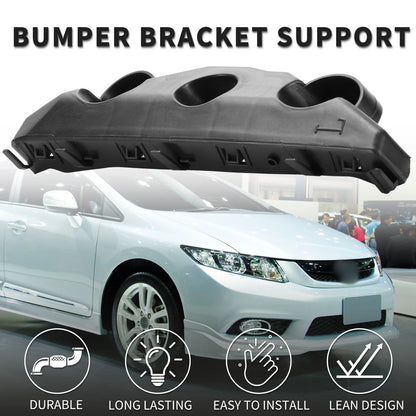 Left Front Bumper Retainer Bracket for Nissan Versa (2020-2022) Black ABS