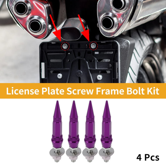 Universal / 82mm M6 / License Plate Screws Cover for Motorcycle