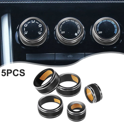 AC Switch Knob Cover  Black for Toyota Camry (2017)