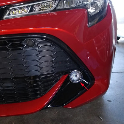Fog Light Lamp Chrome Front Cover Trim for Toyota Corolla Hatchback (2019-2022)