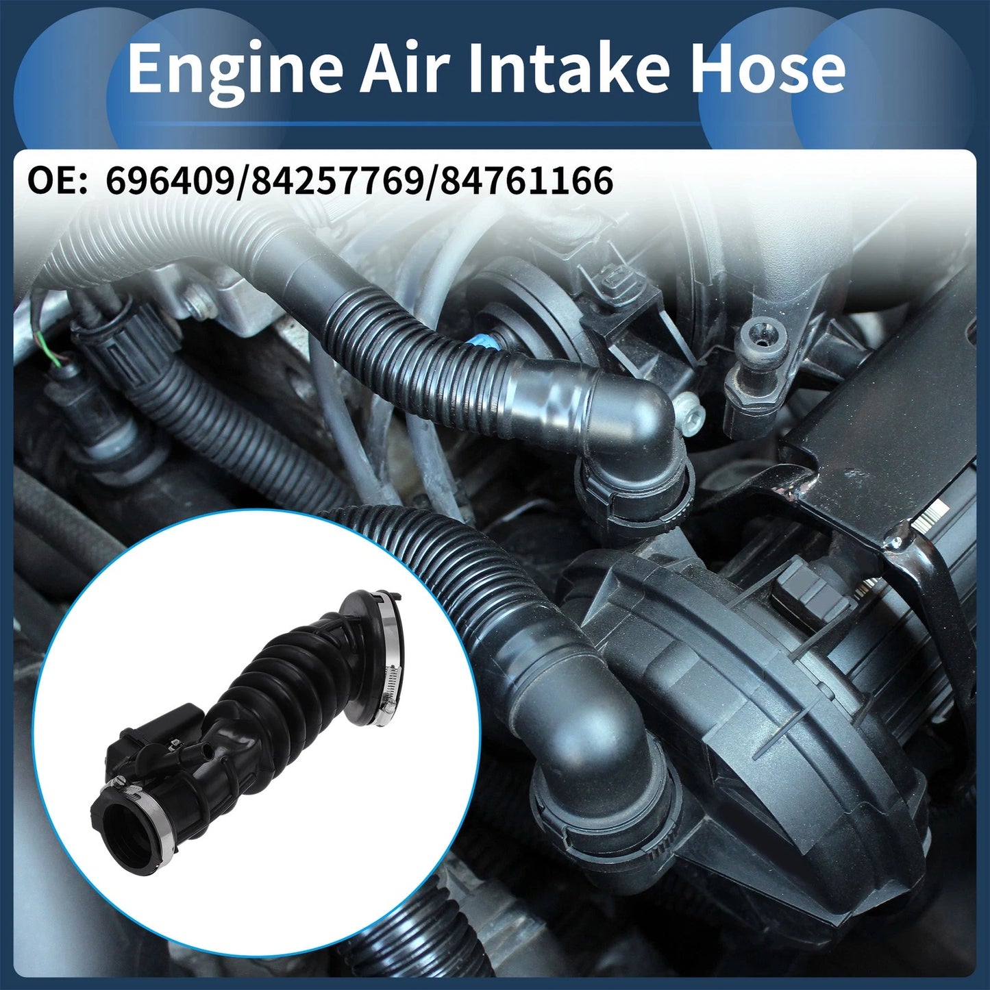 Engine Air Intake Hose for Chevrolet Malibu Rubber