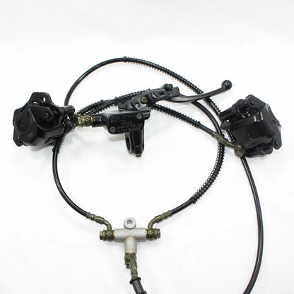 Hydraulic Twin Disc Brake Calipers & Pads for 150cc 250cc Quad Dirt Bike ATV