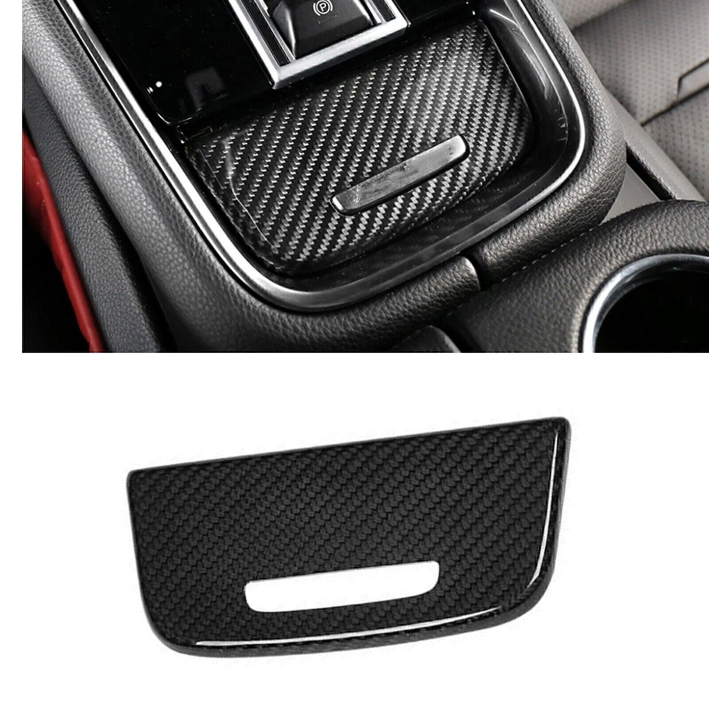 Ashtray Storage Box for Porsche Panamera (2017-2023) Carbon Fiber Trim