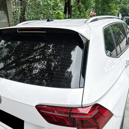 2 x Gloss Black Rear Window Spoilers for VW Tiguan Rline (2017-2023)