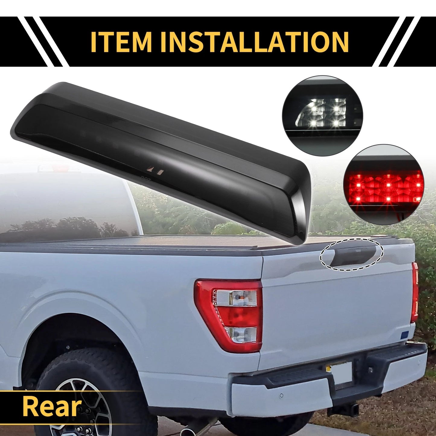 LED Smoked Third Brake Light for Toyota Tundra (2007-2018)