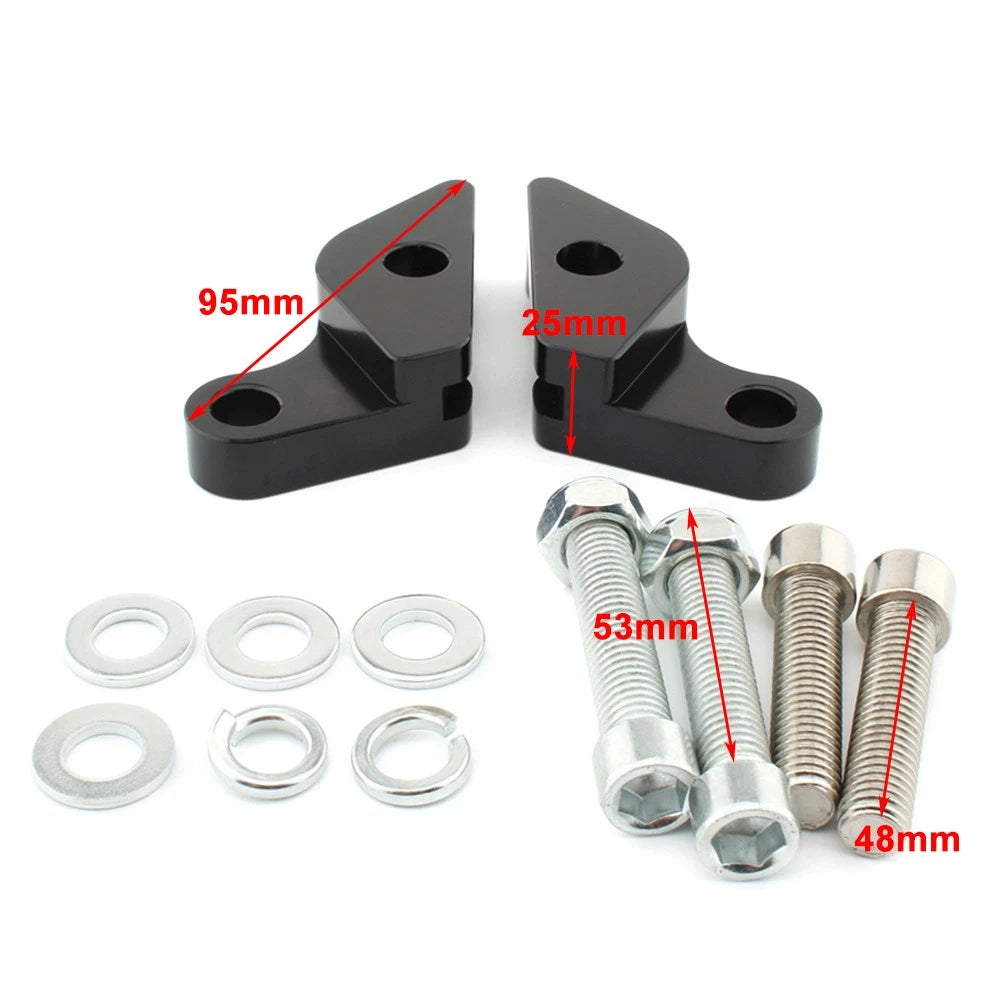 1" Black Shock Lowering Kit for Harley Davidson VRSC V-ROD (2002-2017)