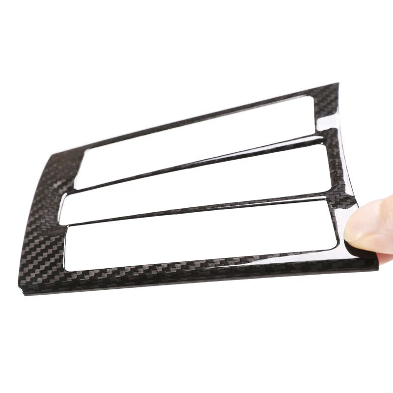 Real Carbon Fiber Center Console Buttons Cover Trim Fit For Porsche 718 911
