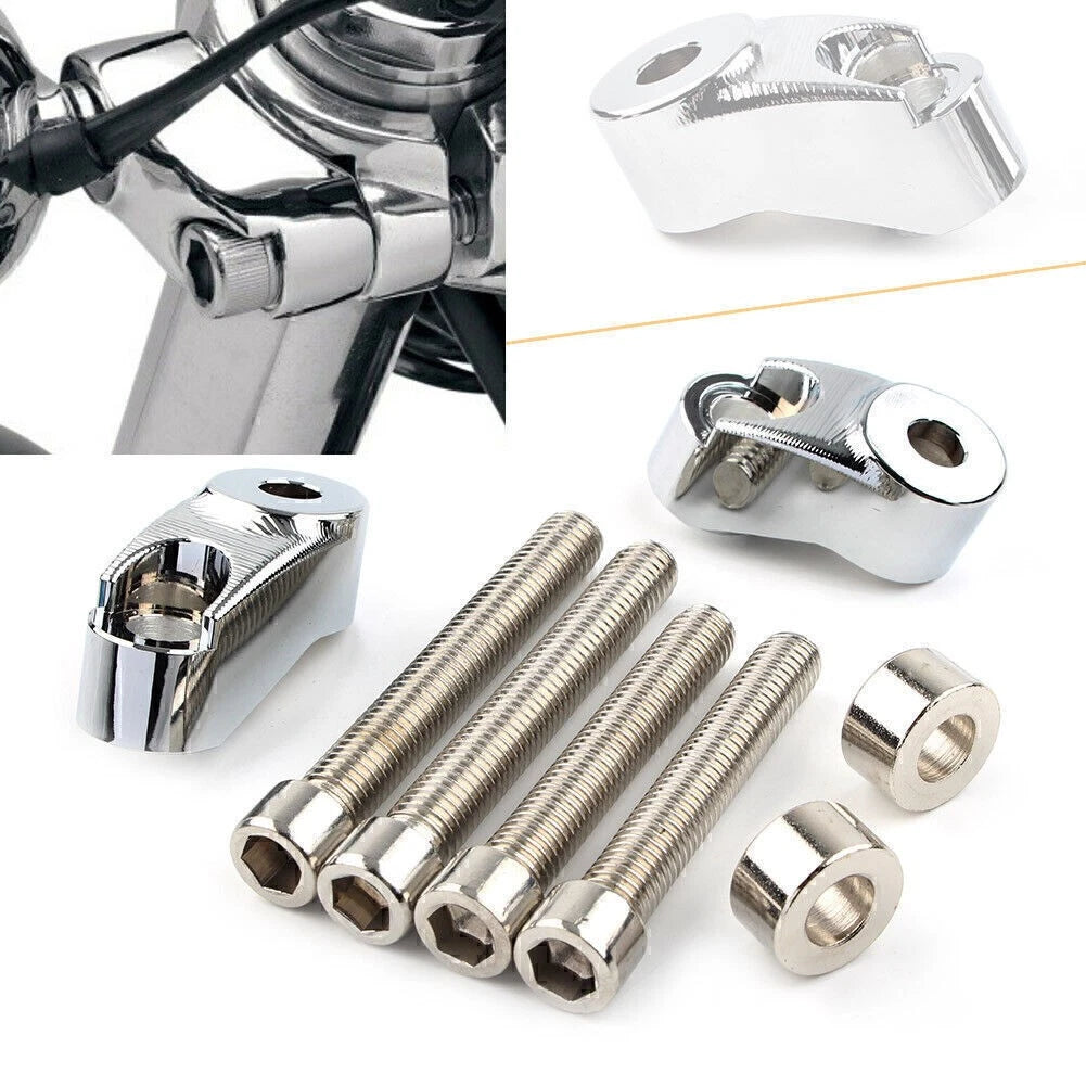 Chrome Front Turn Signal Mount for Harley Sportster FXR 39mm 49mm Forks