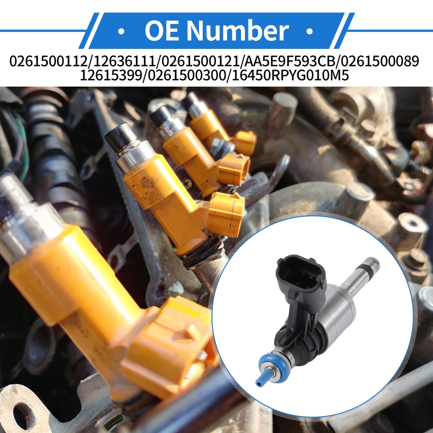 1 x Fuel Injector for Buick Regal 2.0L L4 (2011–2013)