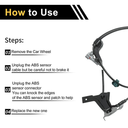 ABS Wheel Speed Sensor for Toyota Tacoma Front Right (2005-2015)