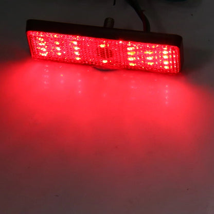 2 x Red LED Rect. Motorcycle Tail Brake Turn Signal Light Lamp for Motorcycle