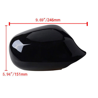 Gloss Black Side Mirror Covers for BMW E90 LCI 328i 335i (2009-2012) 2 x Caps