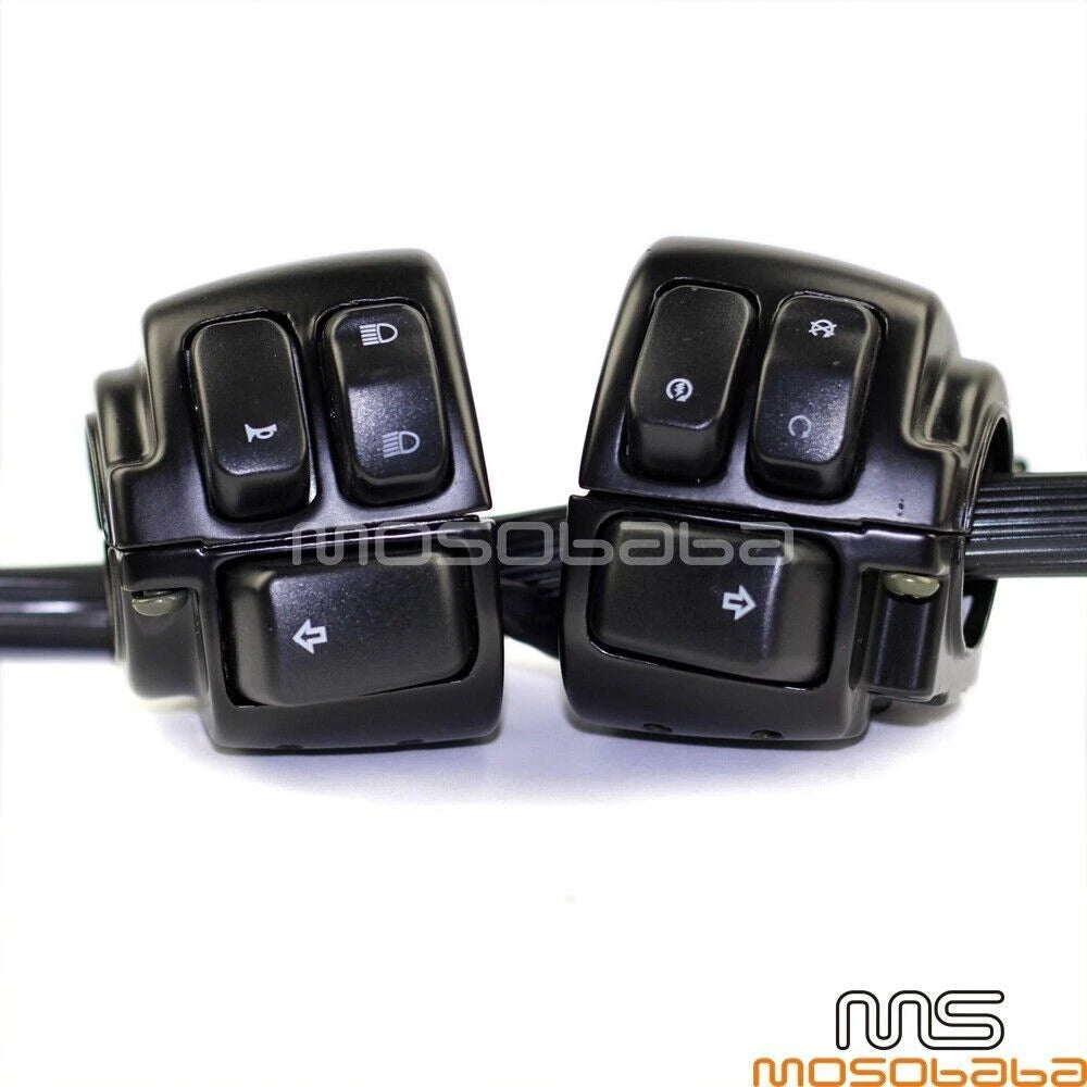 1" Handlebar Control Switch Kit for Harley Softail Dyna Sportster (96-12)