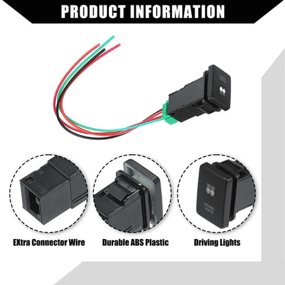 Driving Lights Push Button Switch Set for Toyota Land Cruiser 4Runner (2003-2023)