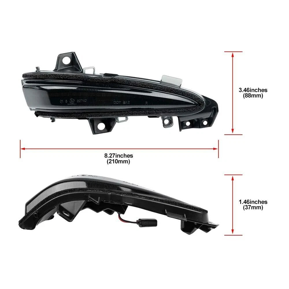 Smoke LED Side Mirror Turn Signal Light for Lexus RX450H RX350 (2009–2015)
