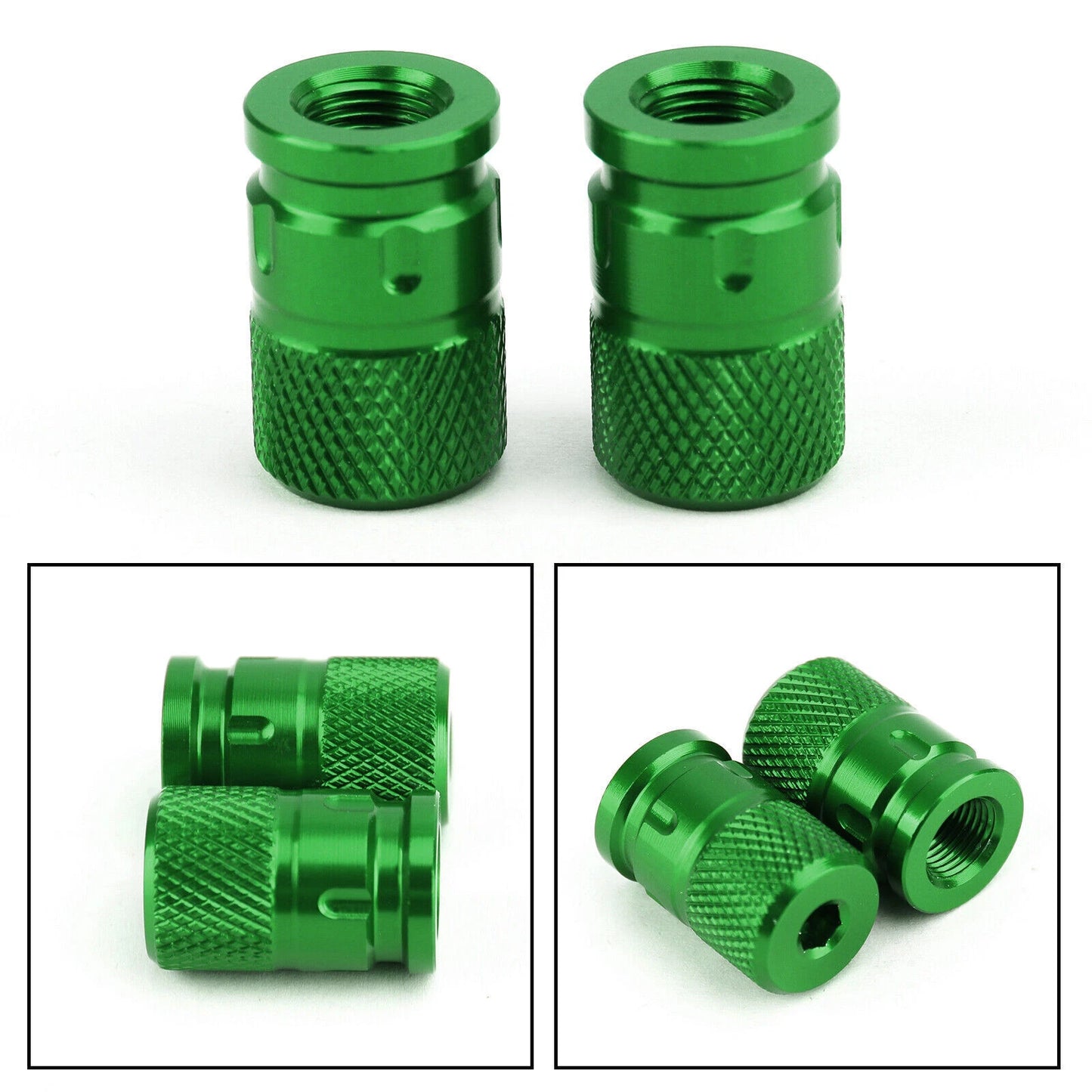 Aluminium Anti-Theft Valve Caps for Car Motorcycle Bike MTB (F3)