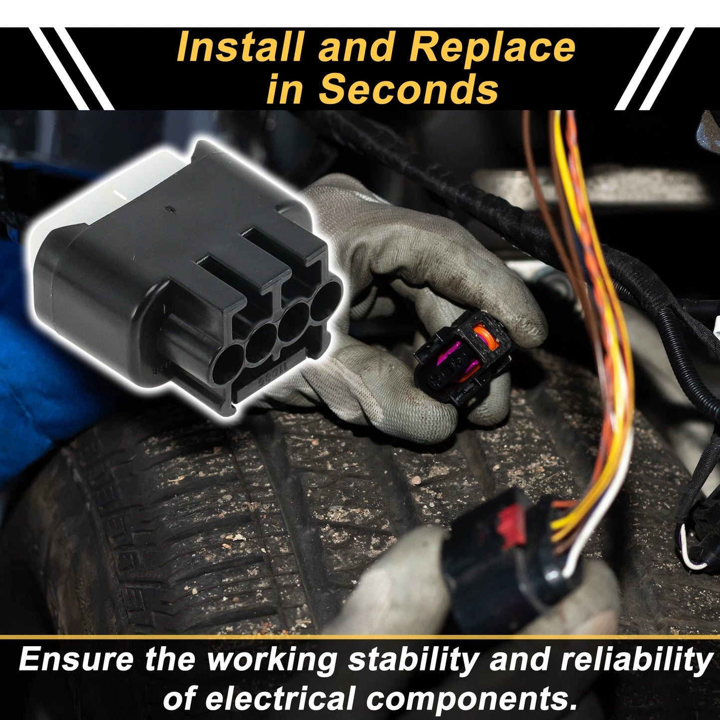 4 Pin Ignition Coil Connector Plug Adapter for Chevrolet Prizm (1999 - 2002)