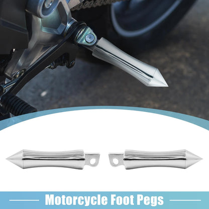 Pair 10.35mm Aluminum Alloy Rearsets Footrest Footpeg for Motorcycle