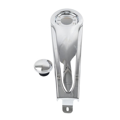 Chrome Stretched Dash Fuel Tank Console Panel for Harley Touring Baggers (1986-2007)