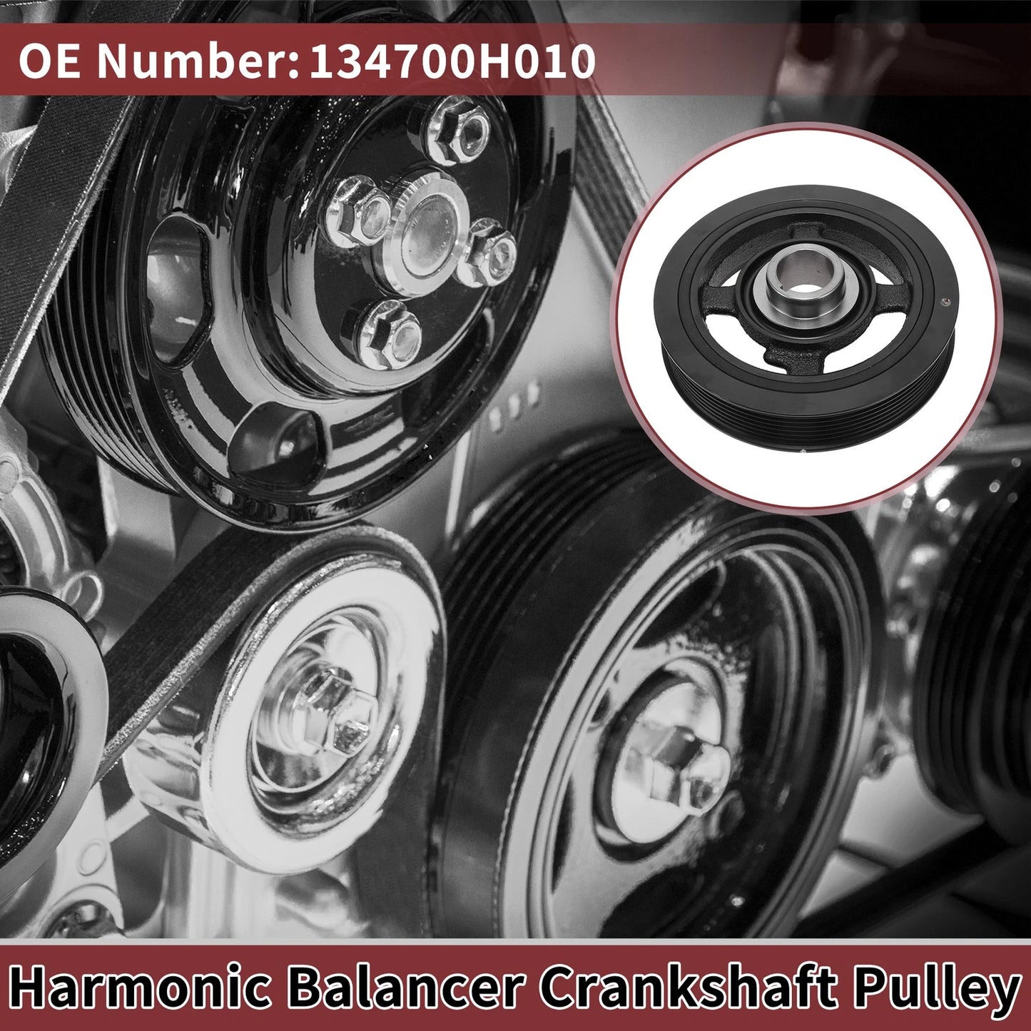 Harmonic Balancer Crankshaft Pulley 7 Groove for Toyota RAV4