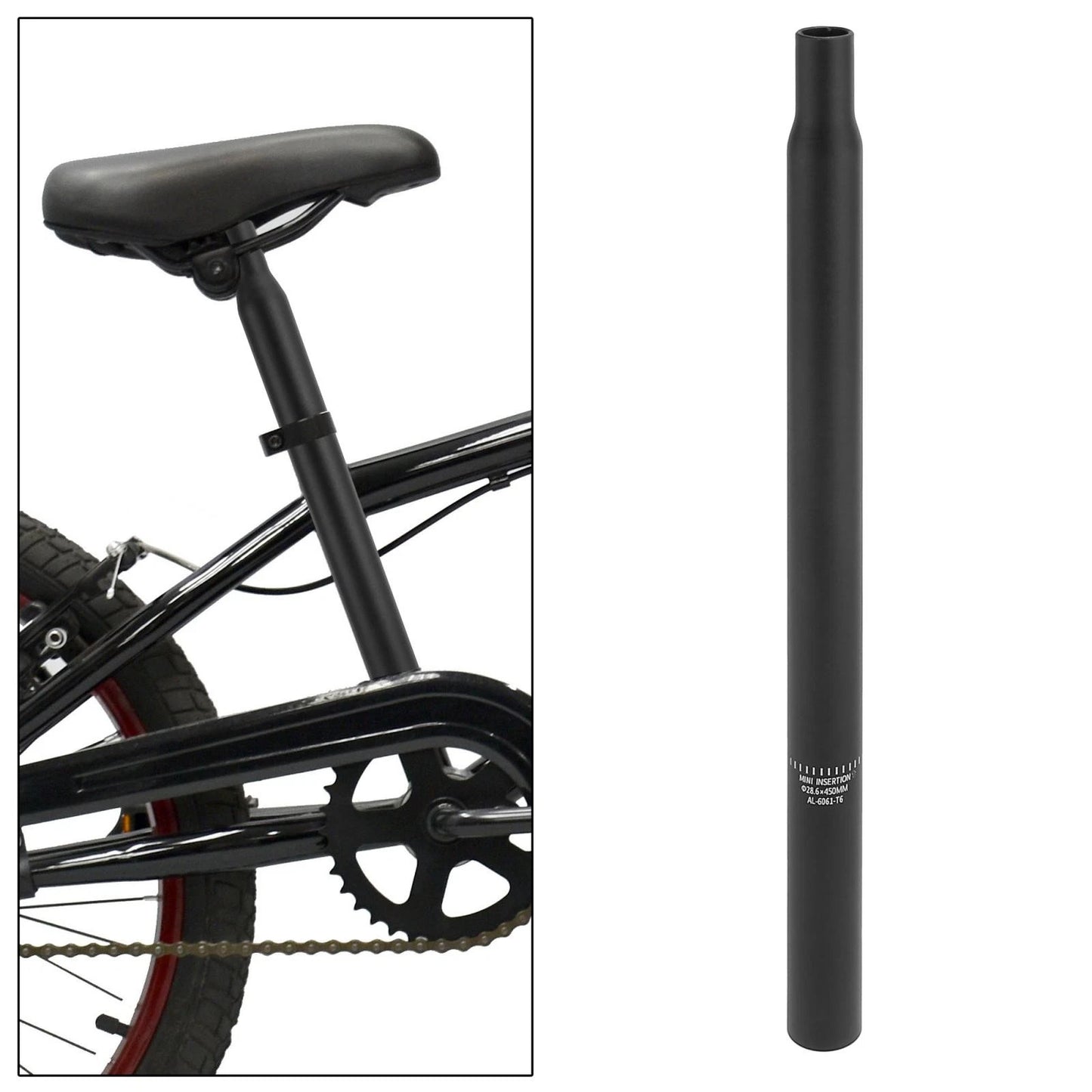 Bicycle Seat Post 28.6x450mm Aluminum Alloy