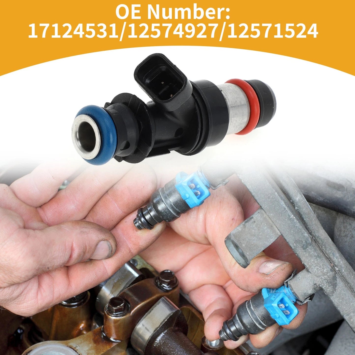 Fuel Injector for GMC Sierra 2500HD (2001-2006) Black